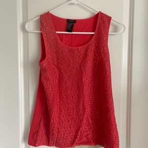 Ann Taylor Modern Lace Tank Top